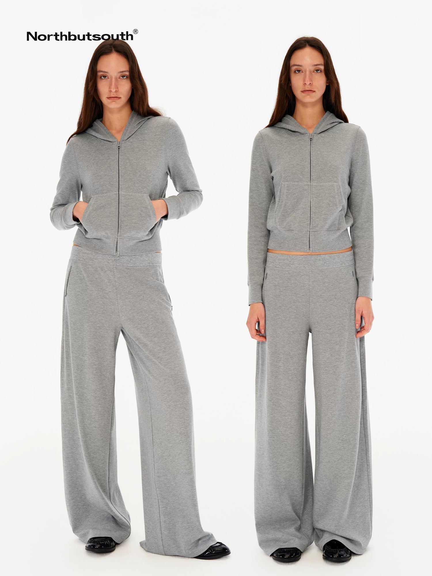Northbutsouth Multicolor Wide Leg Mid Low Waist Loose Fit Women&