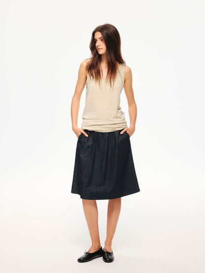 Northbutsouth Natural Texture Classic Crewneck Relaxed Casual Women&