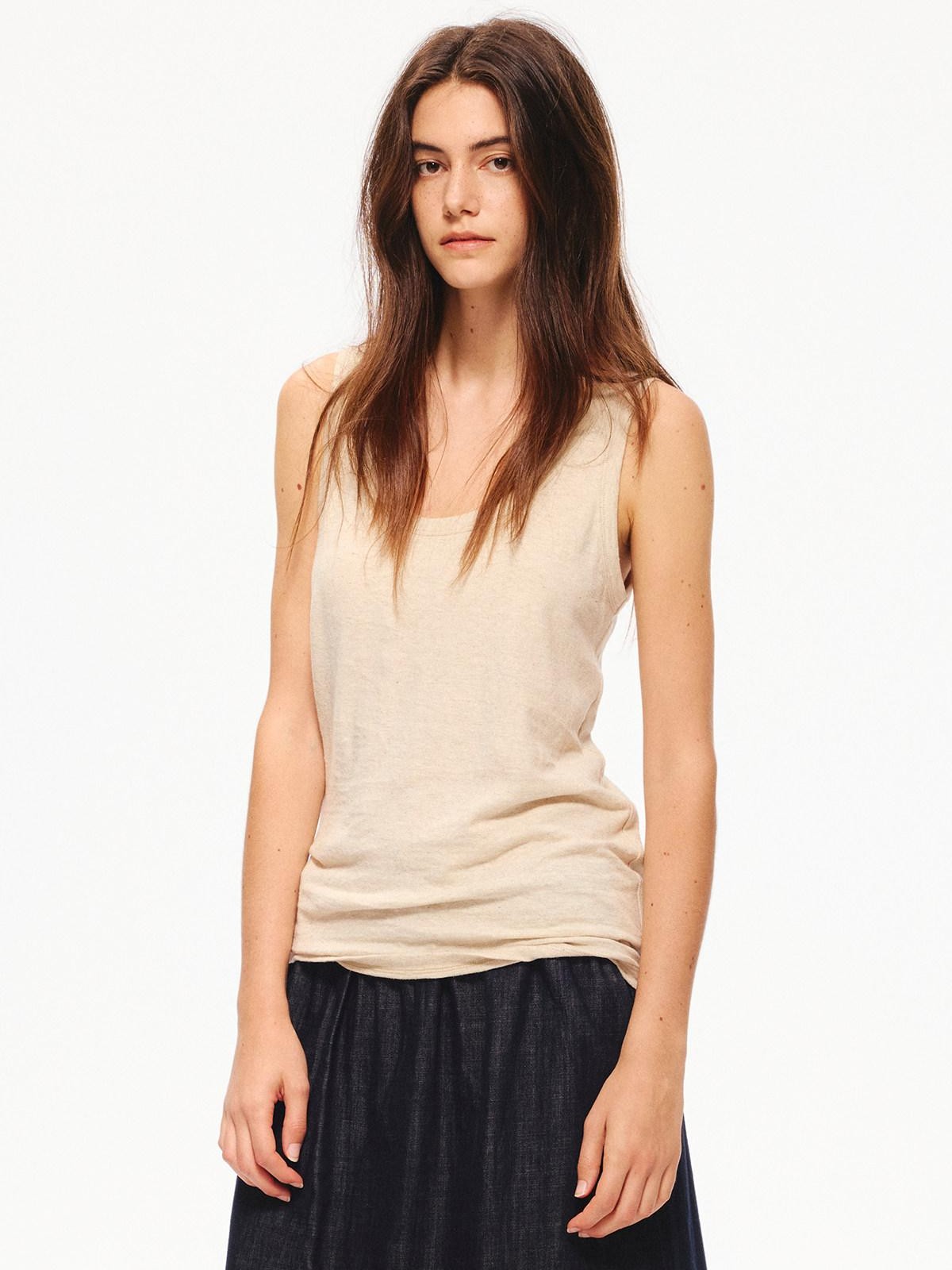 Northbutsouth Natural Texture Classic Crewneck Relaxed Casual Women&