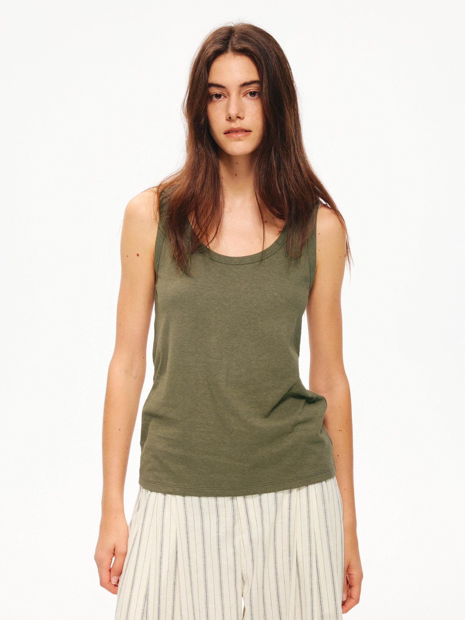 Northbutsouth Natural Texture Classic Crewneck Relaxed Casual Women&