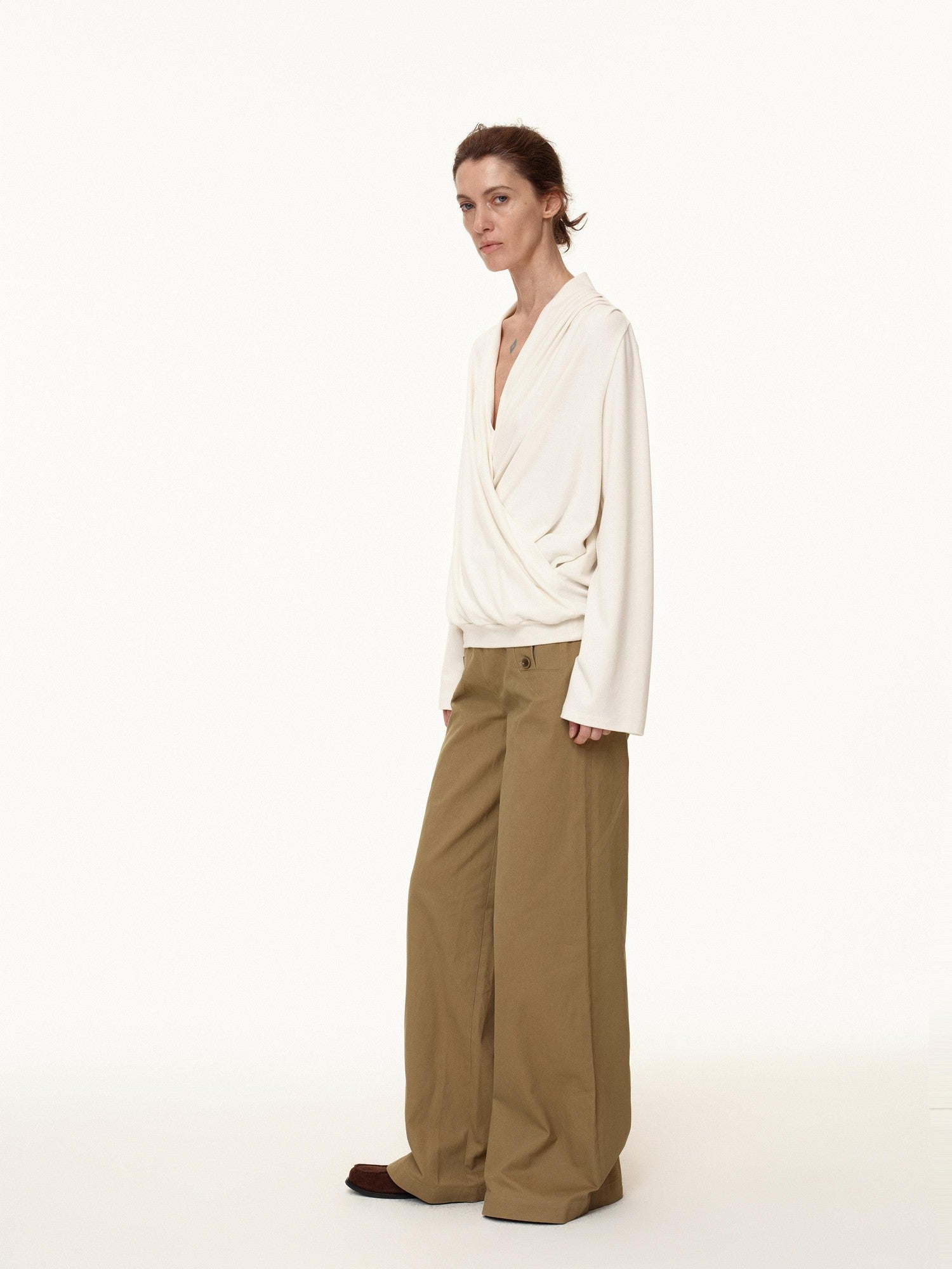 Northbutsouth Navy Deck Multi Button Relaxed Fit Women&