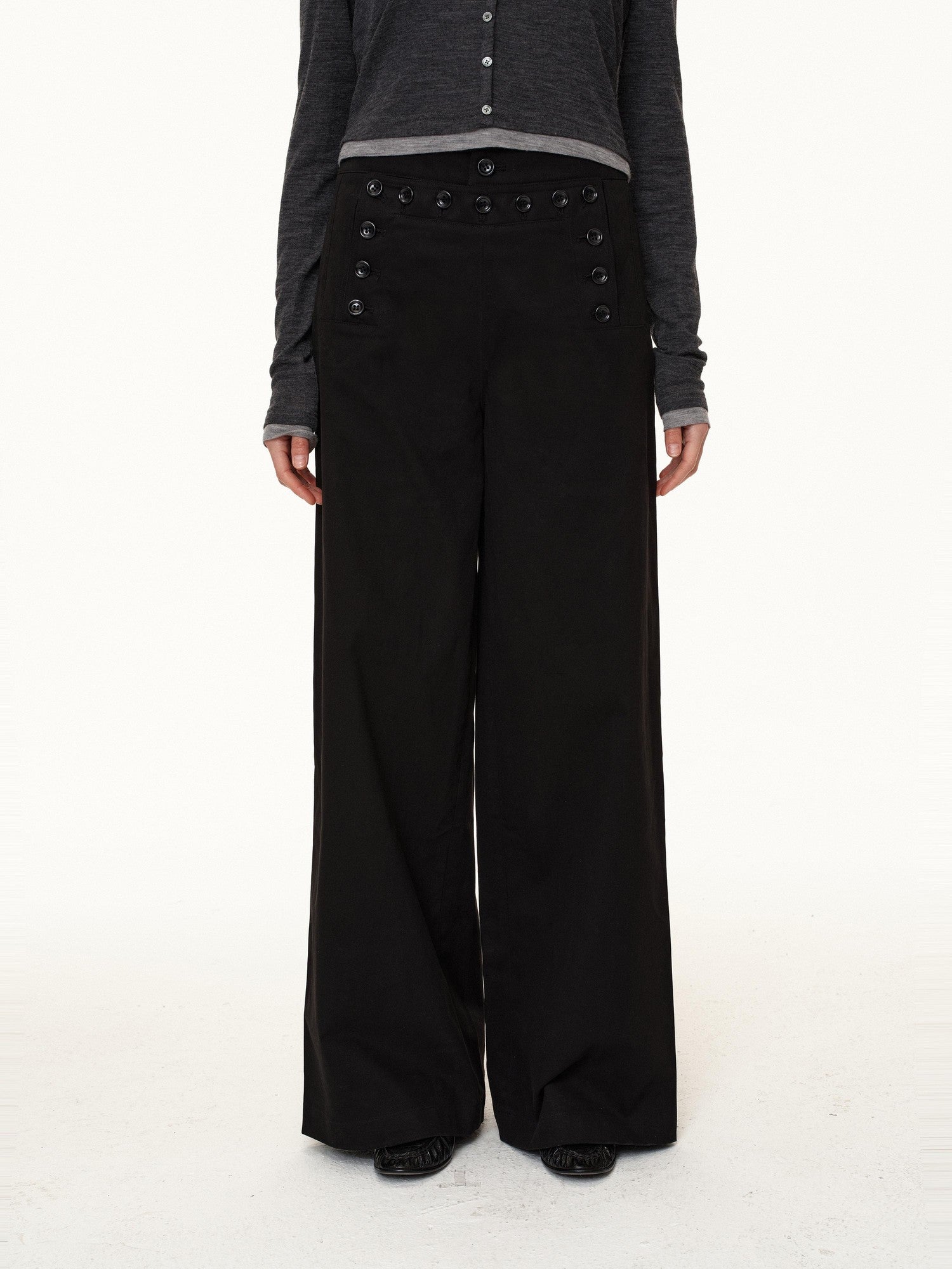 Northbutsouth Navy Deck Multi Button Relaxed Fit Women&