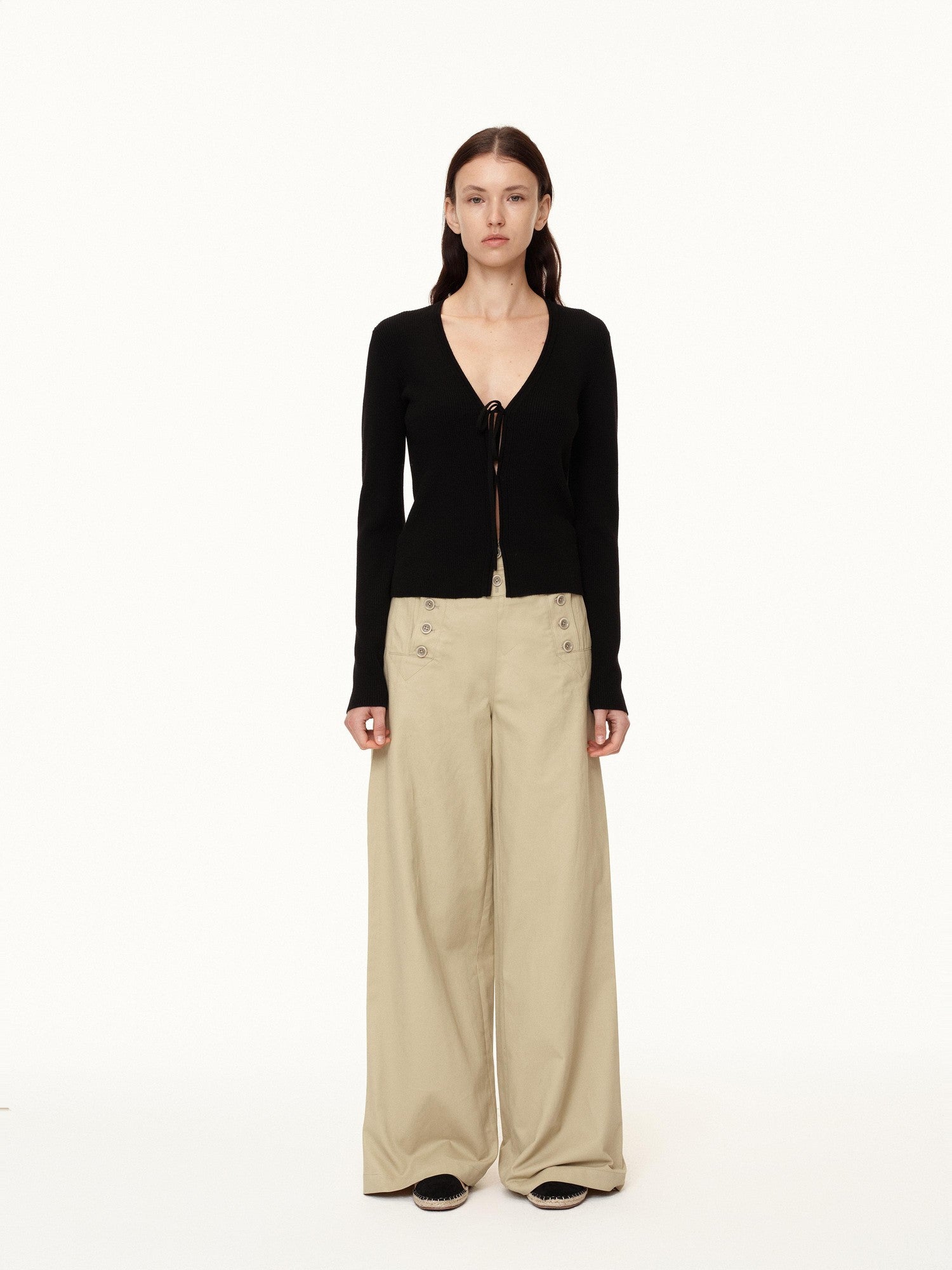 Northbutsouth Navy Deck Multi Button Relaxed Fit Women&