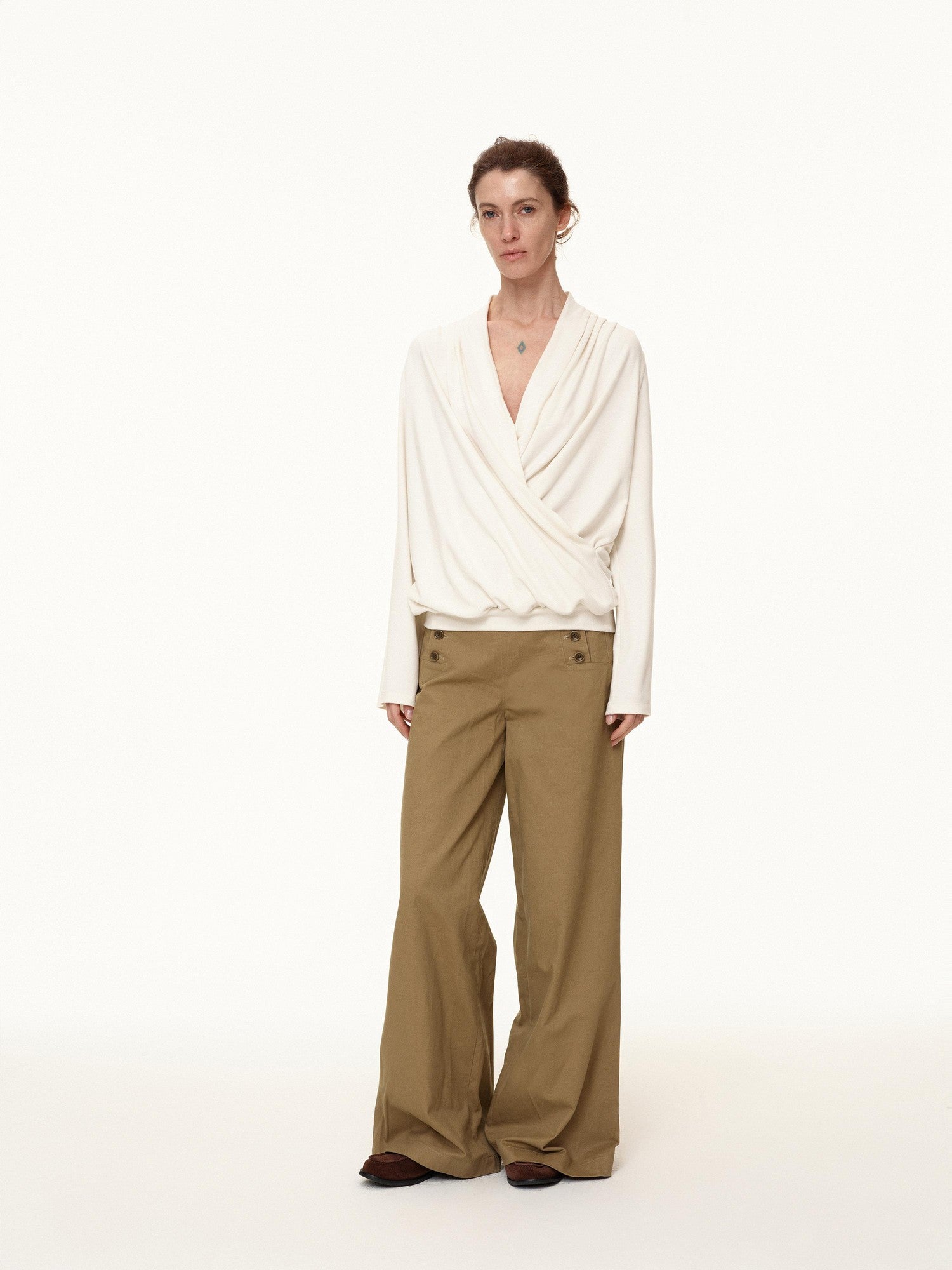 Northbutsouth Navy Deck Multi Button Relaxed Fit Women&