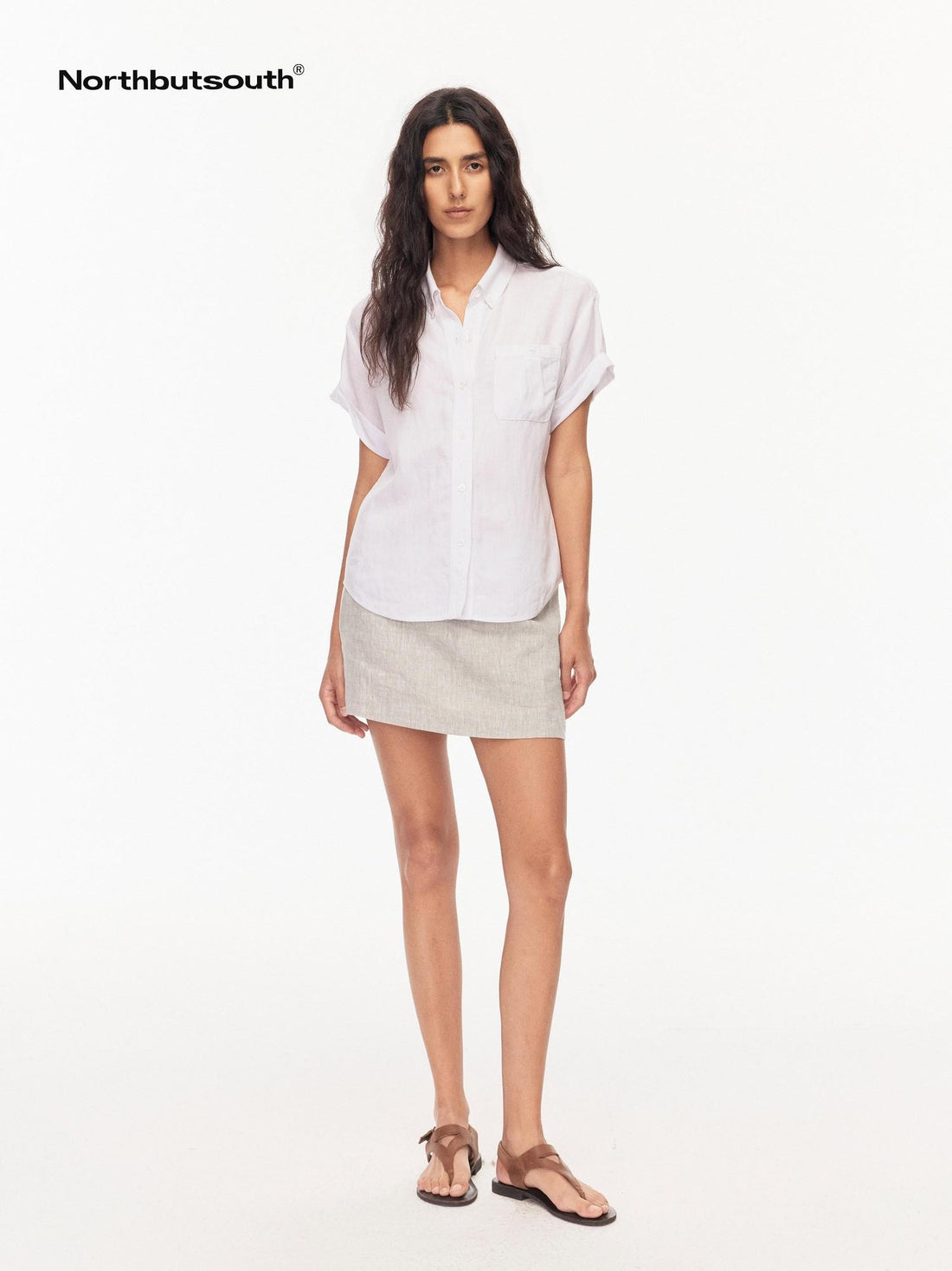 Northbutsouth No Waistband Anti Sheer Lined Casual A Line Women&