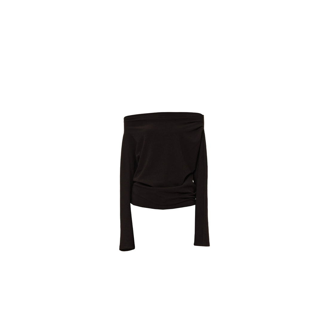 Northbutsouth Off Shoulder Top With Pleated Detail And Layered Hem MISSTT