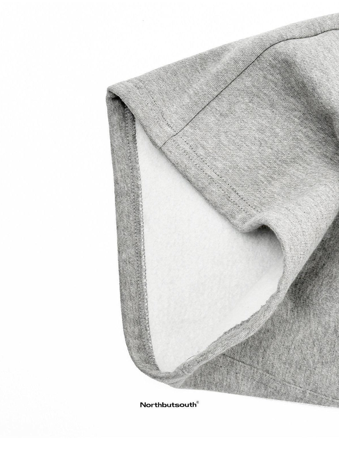 Northbutsouth Plush Thermal Hidden Drawstring Asymmetric Straight Women&