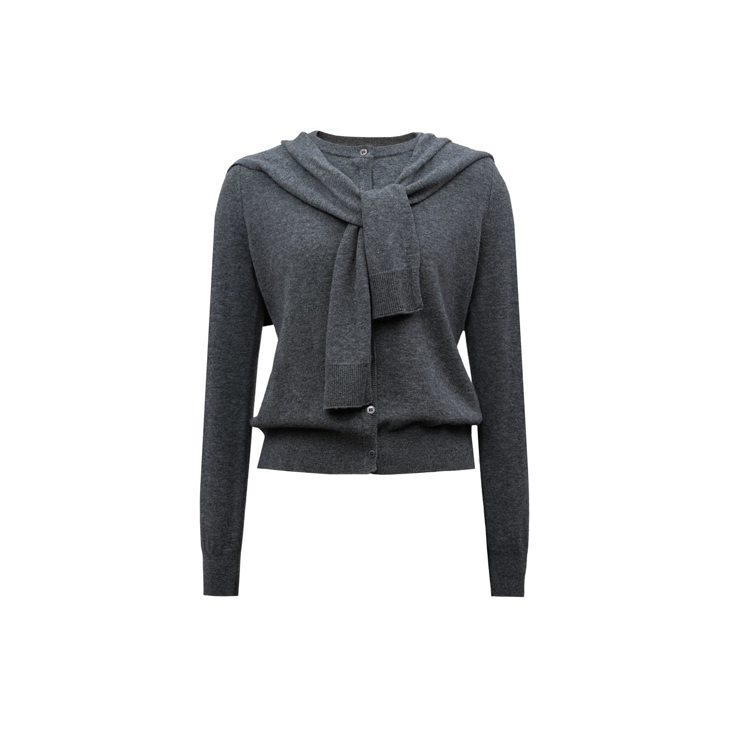 Northbutsouth Pure Wool Two Tone Round Neck Knit Cardigan MISSTT