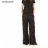 Northbutsouth Quilted Elastic Waist Wide Leg Winter Pants MISSTT