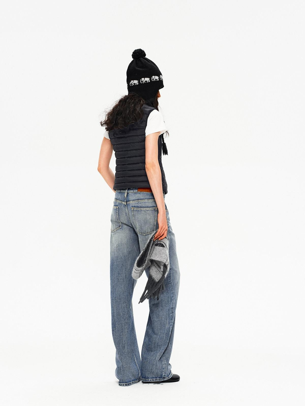 Northbutsouth Quilted Reversible Slim Ribbed Women&