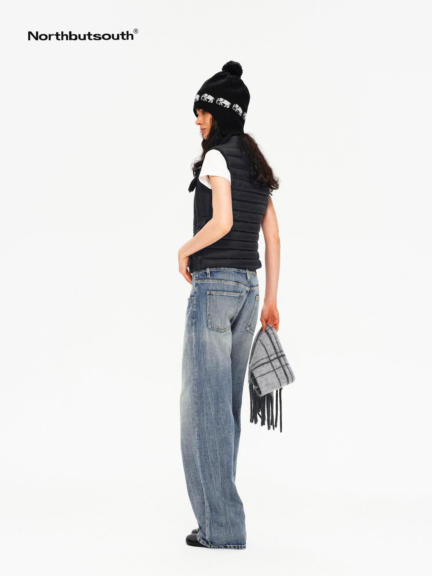 Northbutsouth Quilted Reversible Slim Ribbed Women&