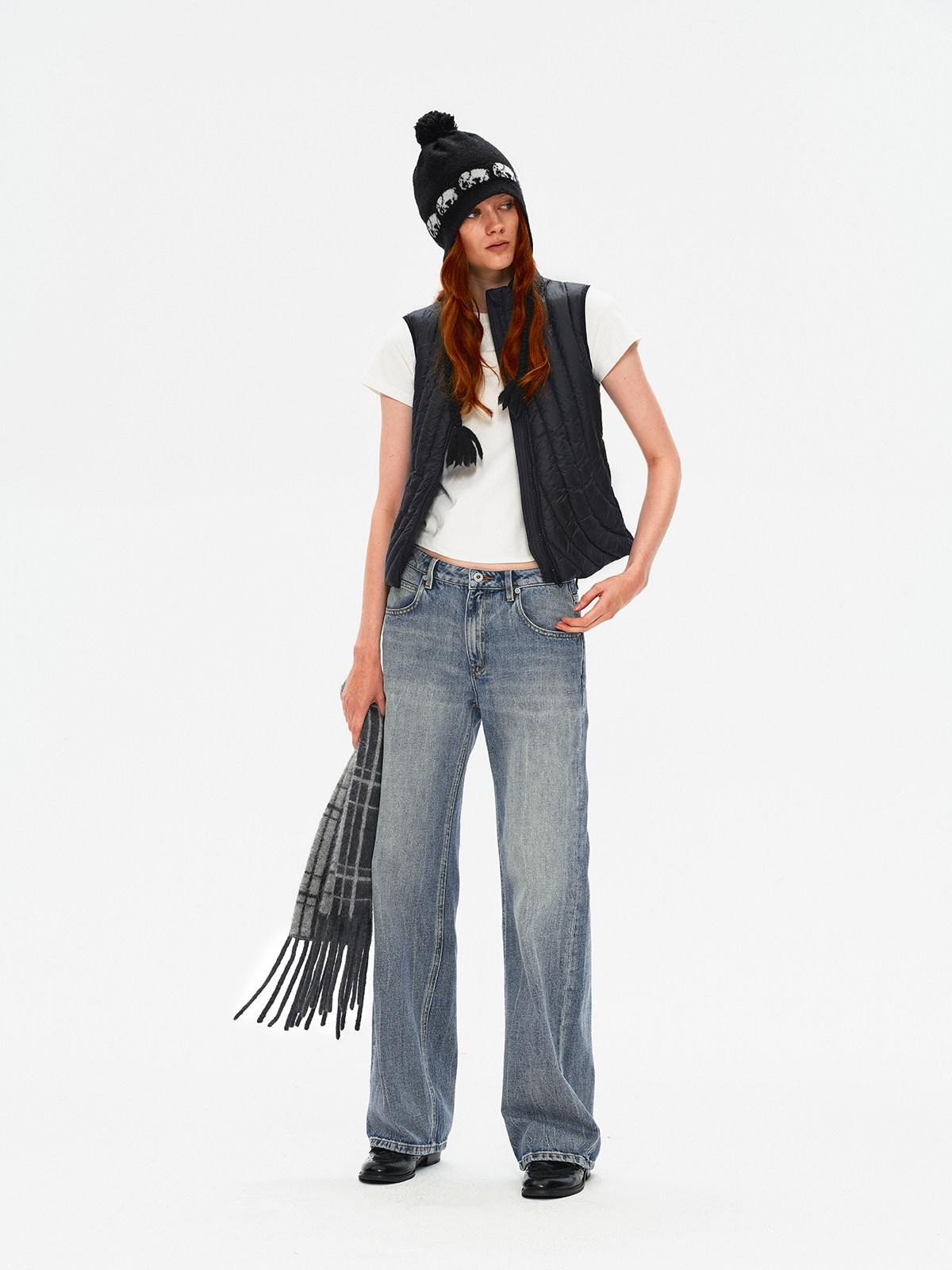 Northbutsouth Quilted Reversible Slim Ribbed Women&