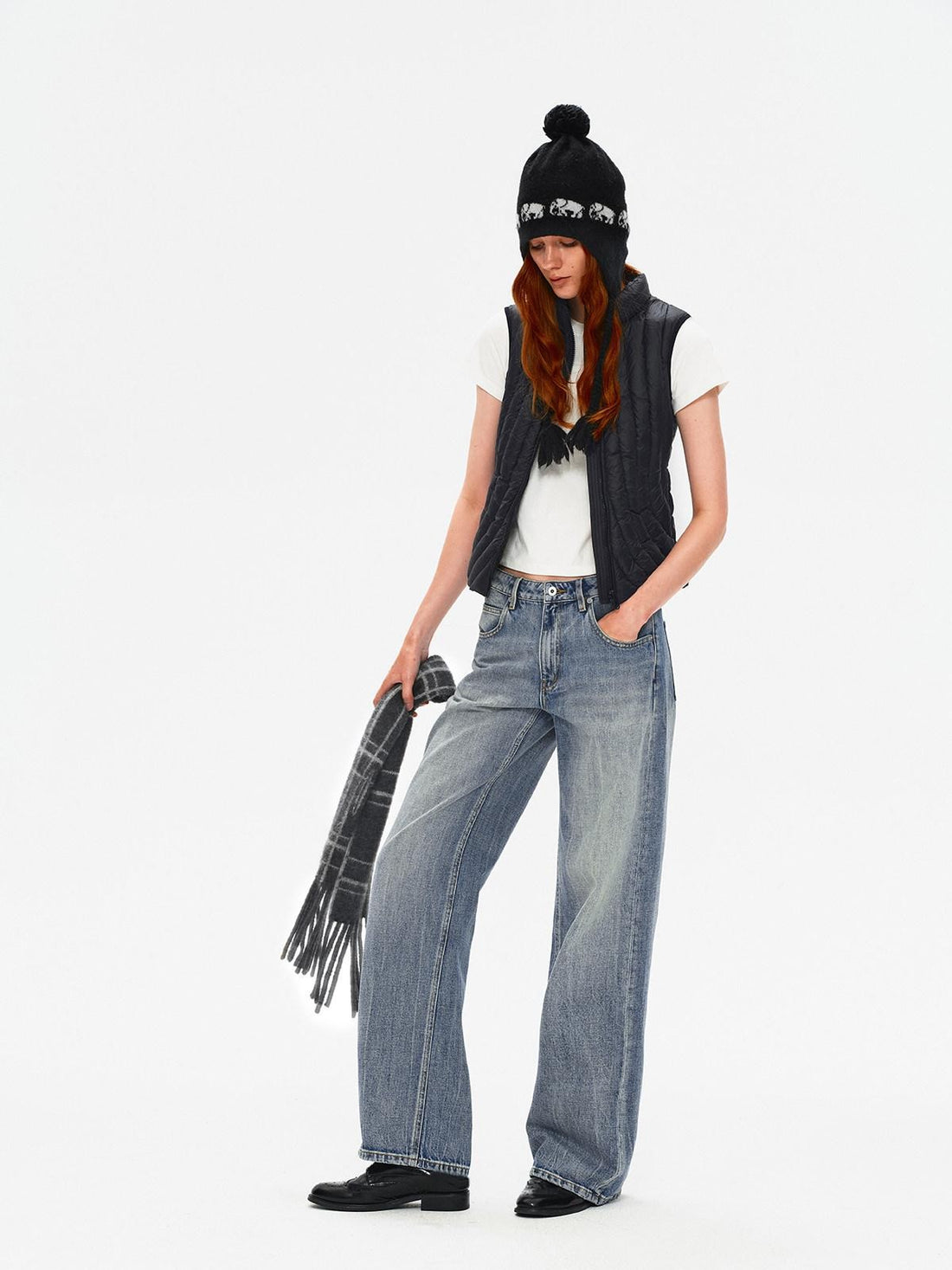 Northbutsouth Quilted Reversible Slim Ribbed Women&