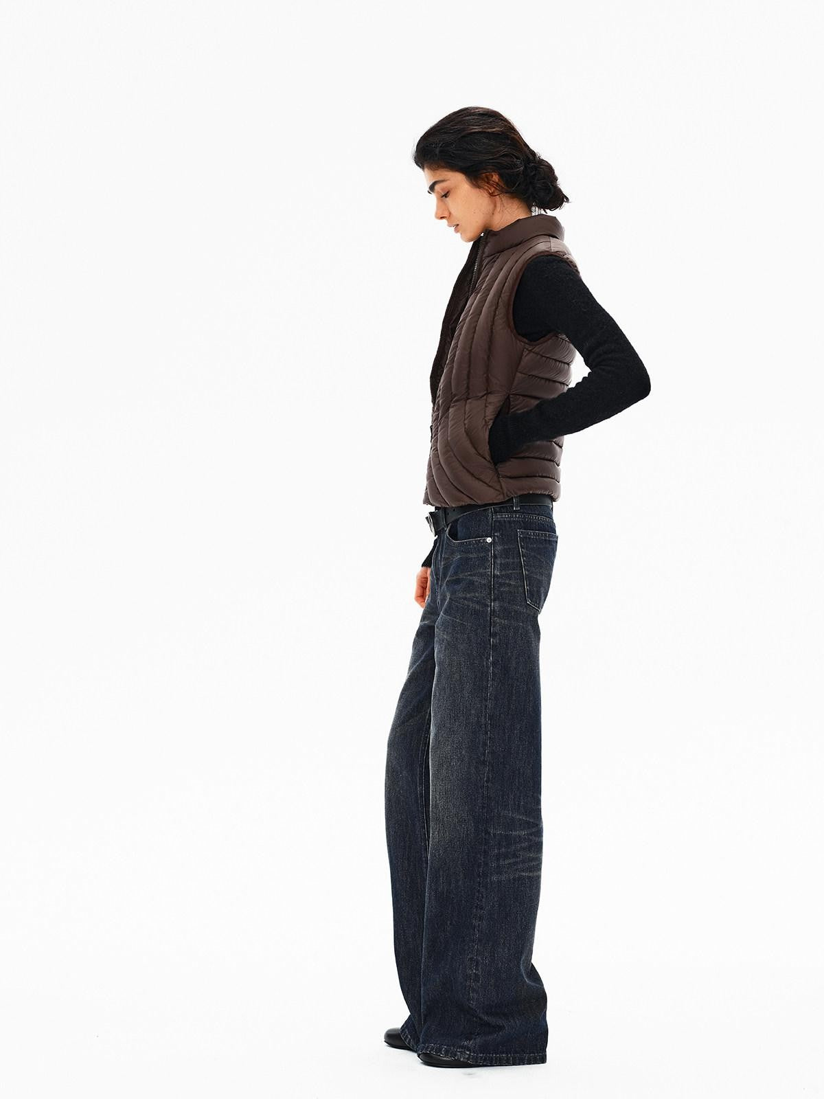 Northbutsouth Quilted Reversible Slim Ribbed Women&