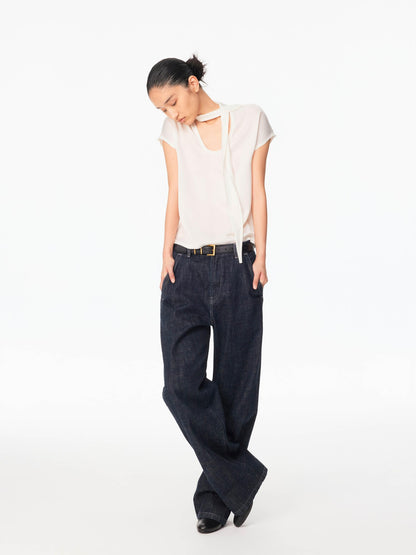 Northbutsouth Red Selvedge Tapered Mid Low Waist Women&