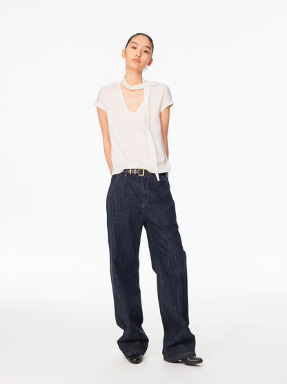 Northbutsouth Red Selvedge Tapered Mid Low Waist Women&