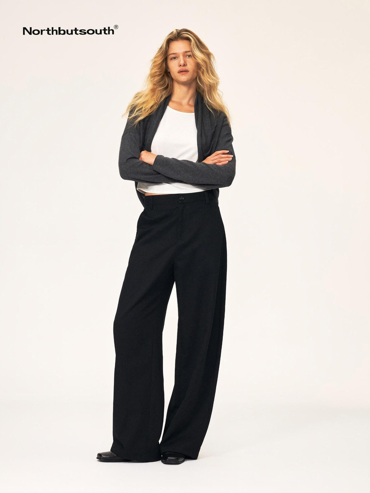 Northbutsouth Relaxed Fit Curved Leg Tencel Cotton Women&
