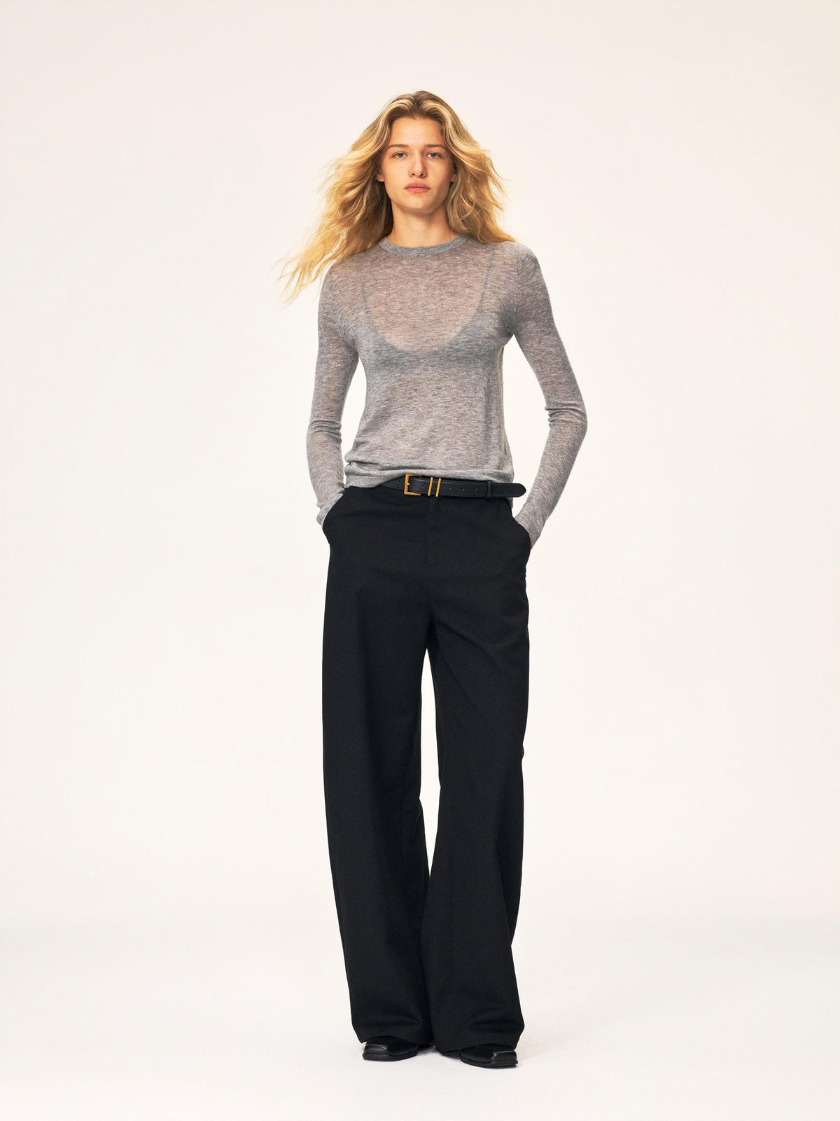 Northbutsouth Relaxed Fit Curved Leg Tencel Cotton Women&
