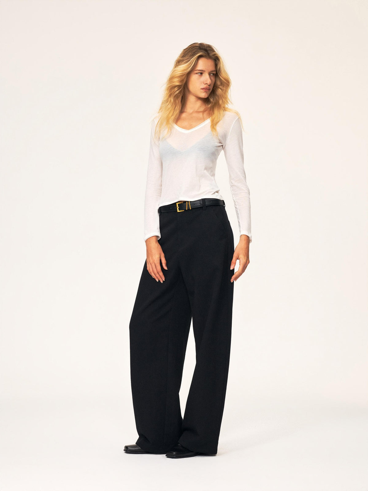Northbutsouth Relaxed Fit Curved Leg Tencel Cotton Women&