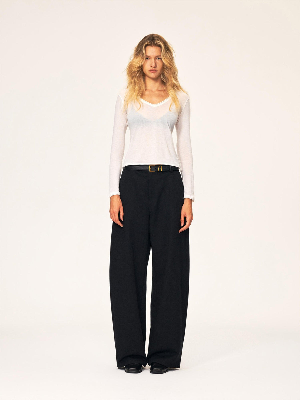 Northbutsouth Relaxed Fit Curved Leg Tencel Cotton Women&