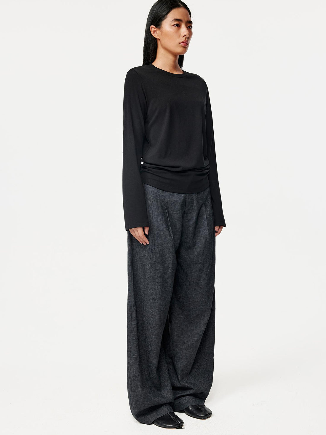 Northbutsouth Relaxed Fit Stretch Jersey Tee With Stacked Shoulder