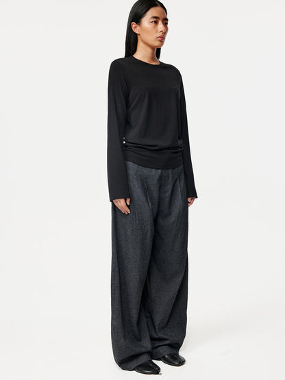 Northbutsouth Relaxed Fit Stretch Jersey Tee With Stacked Shoulder