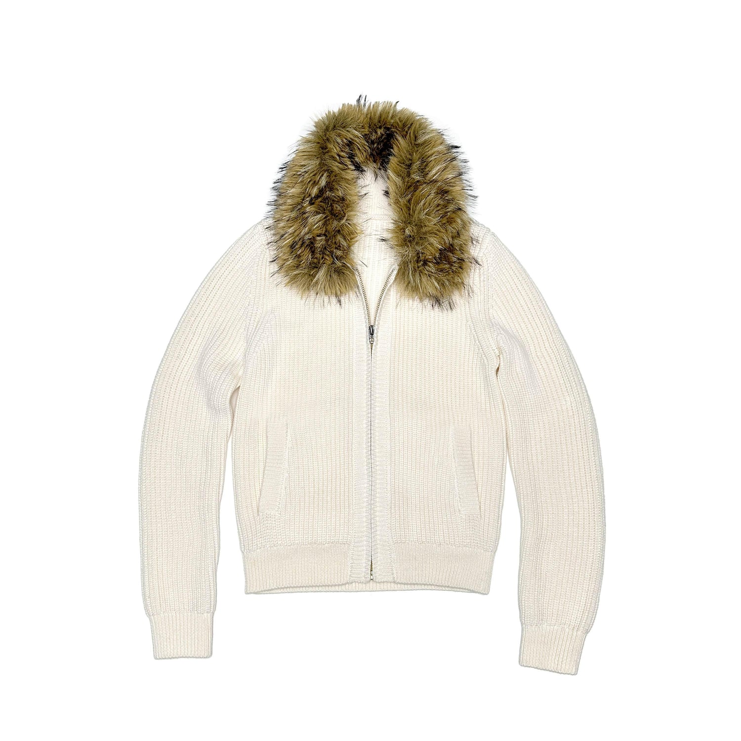 Northbutsouth_Removable_Fur_Collar_Lapel_Zip_Front_Women&