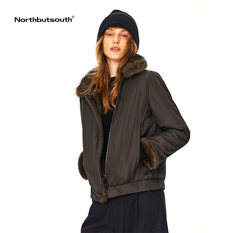 Northbutsouth_Reversible_Faux_Fur_Long_Hair_Lapel_Women&