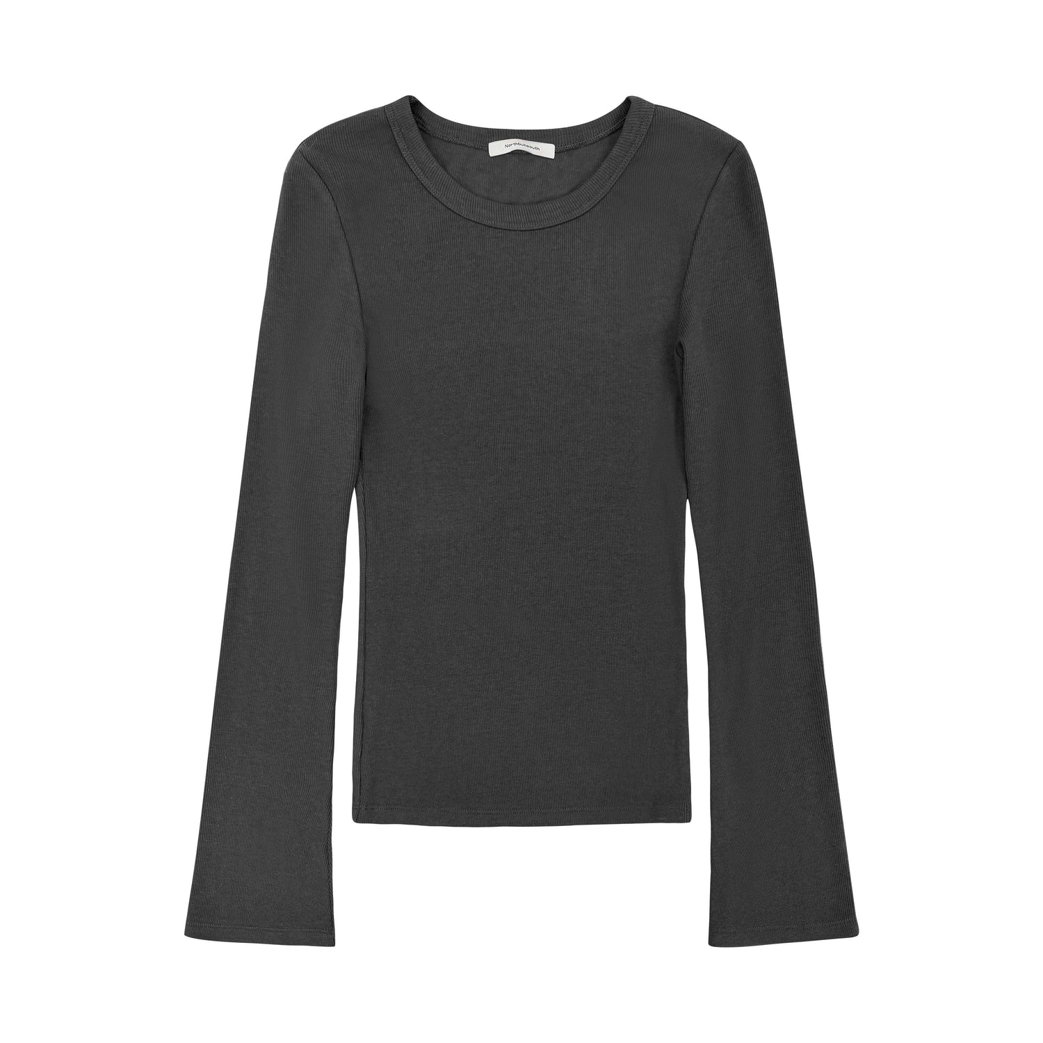 Northbutsouth_Ribbed_Bell_Sleeve_Slim_Fit_Women&