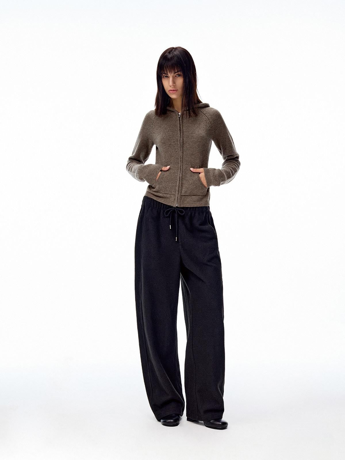 Northbutsouth Ribbed Pocketed Cropped Women&