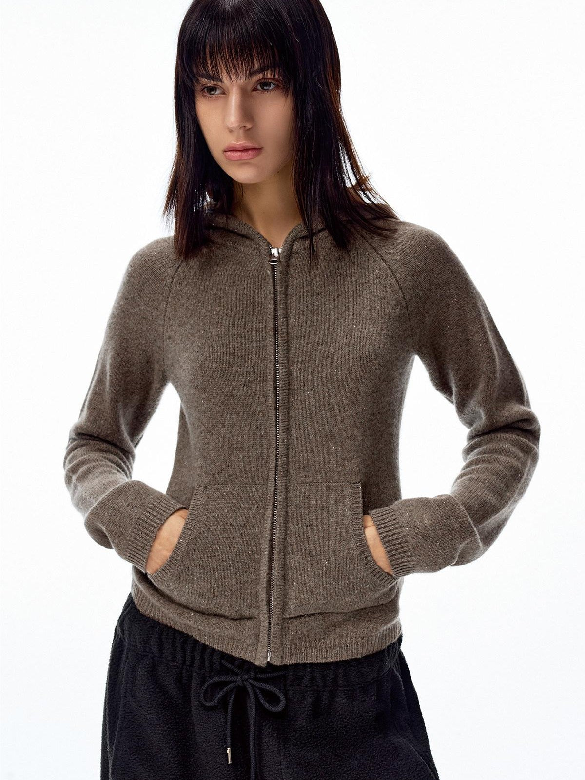 Northbutsouth Ribbed Pocketed Cropped Women&