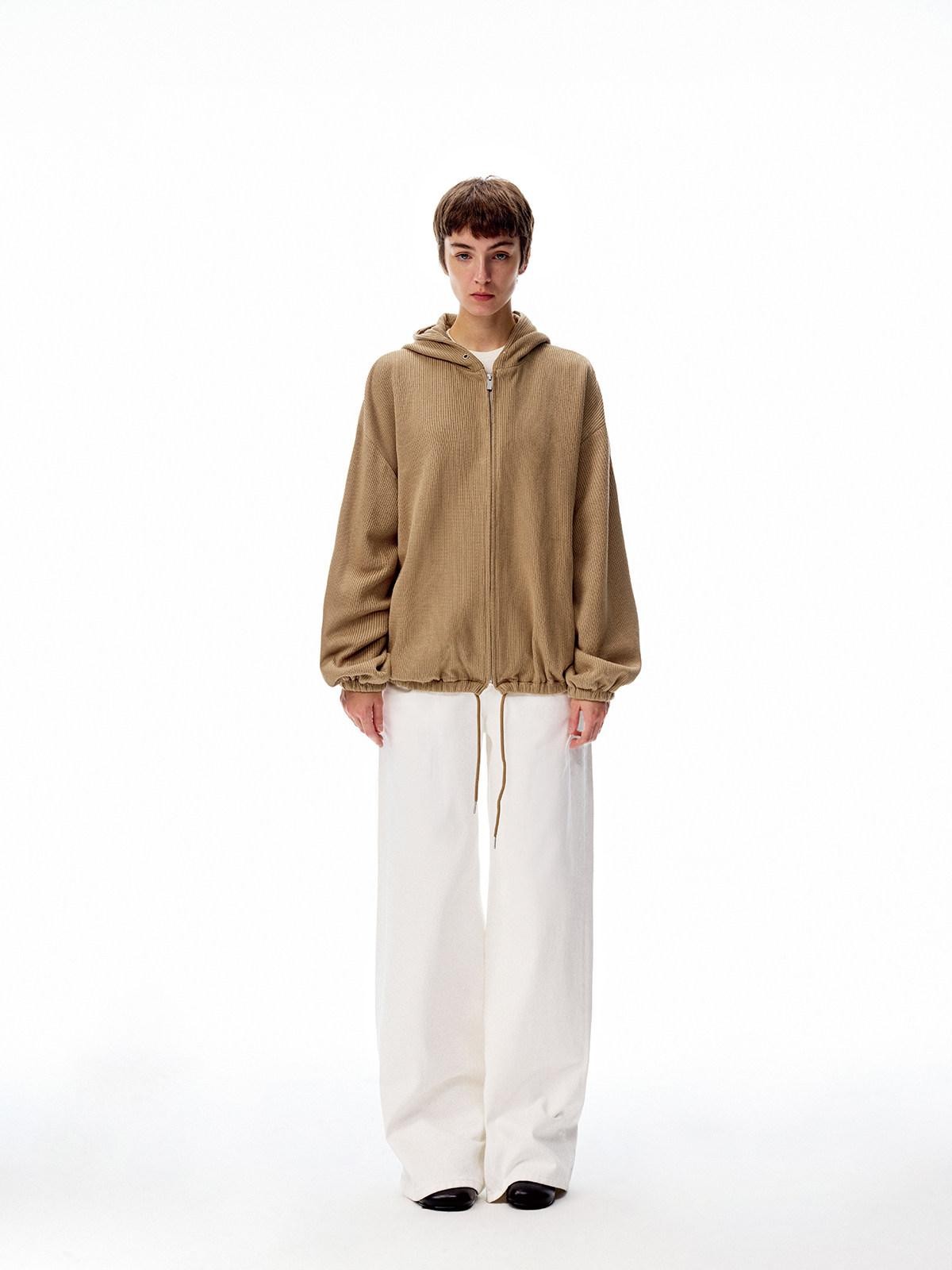 Northbutsouth Ribbed Texture Relaxed Casual Women&
