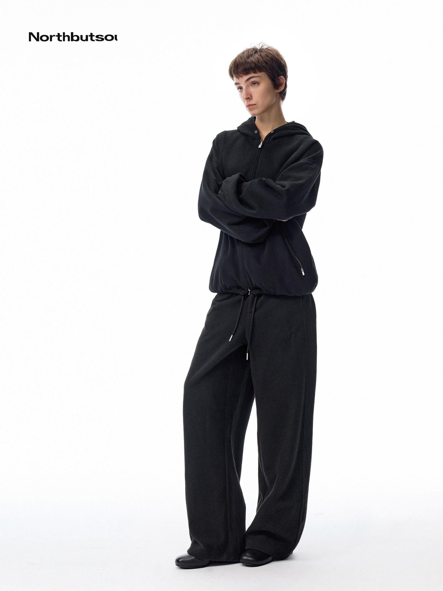 Northbutsouth Ribbed Texture Relaxed Casual Women&