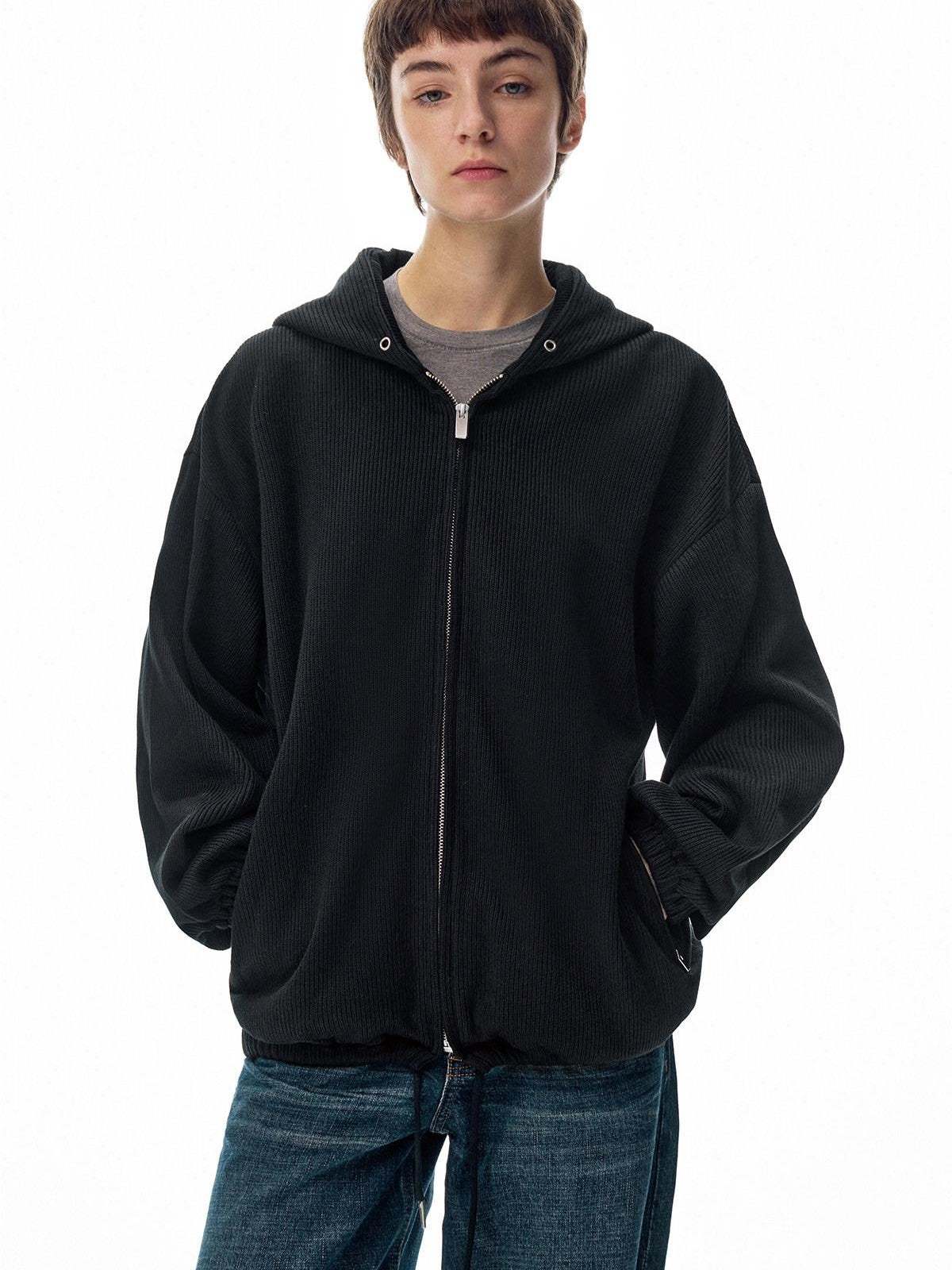 Northbutsouth Ribbed Texture Relaxed Casual Women&