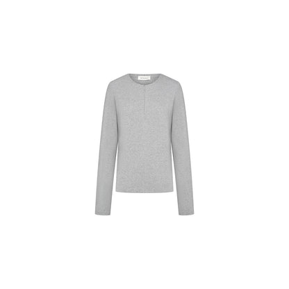 Northbutsouth Round Neck Semi Zip Layering Top MISSTT