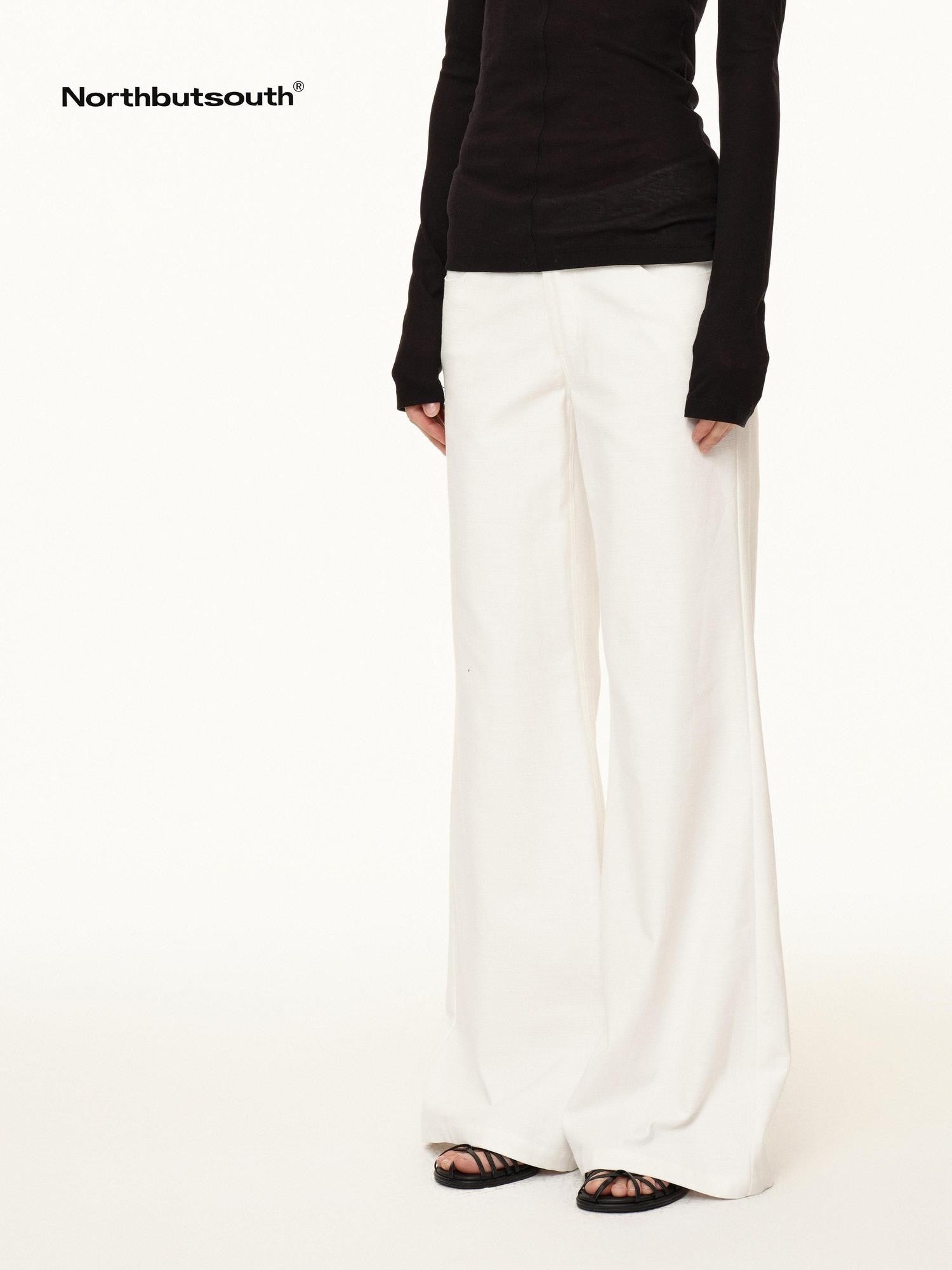 Northbutsouth Sanded Wash Horizontal Rib Low Rise Women&