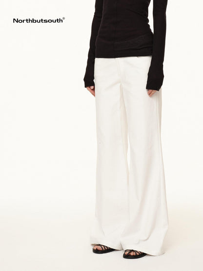 Northbutsouth Sanded Wash Horizontal Rib Low Rise Women&