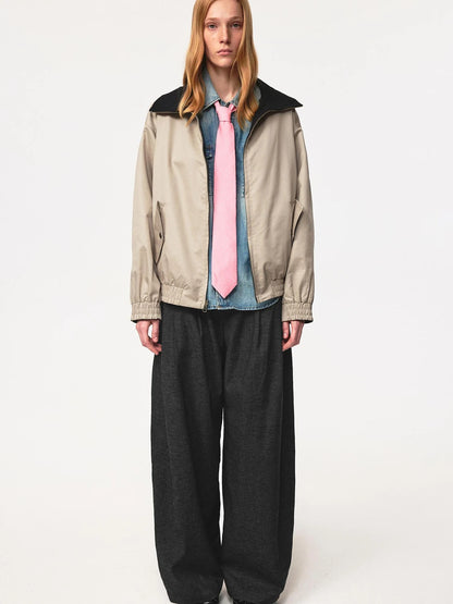 Silk Wool Classic Retro Polka Dot Adjustable Tie