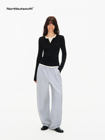 Northbutsouth Slim Fit High Stretch Henley Multi Button Women&