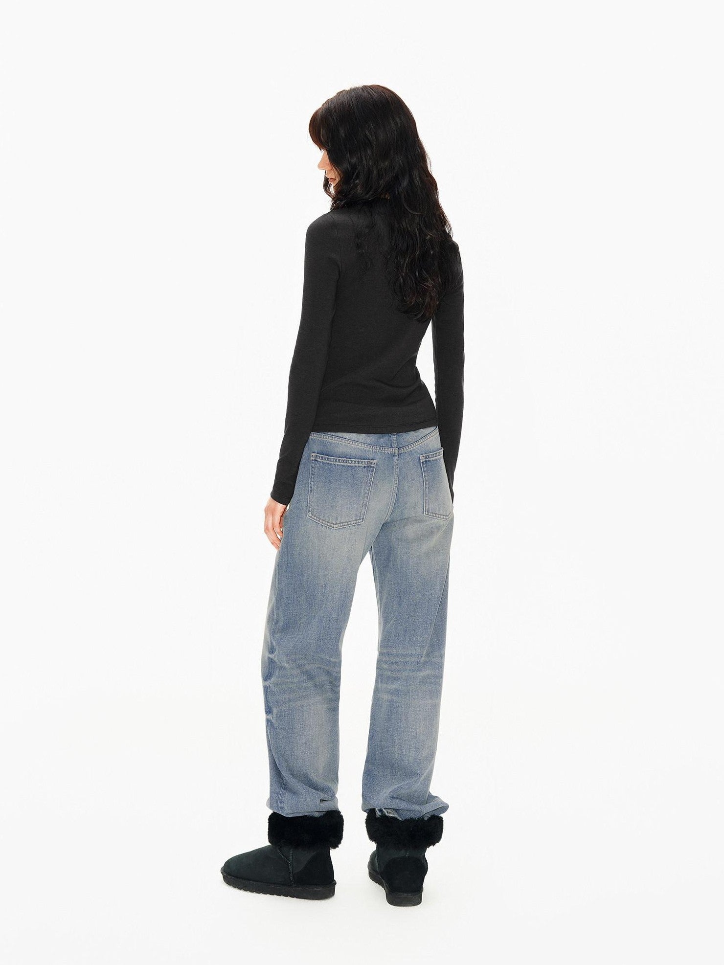 Northbutsouth Slim Fit High Stretch Henley Multi Button Women&