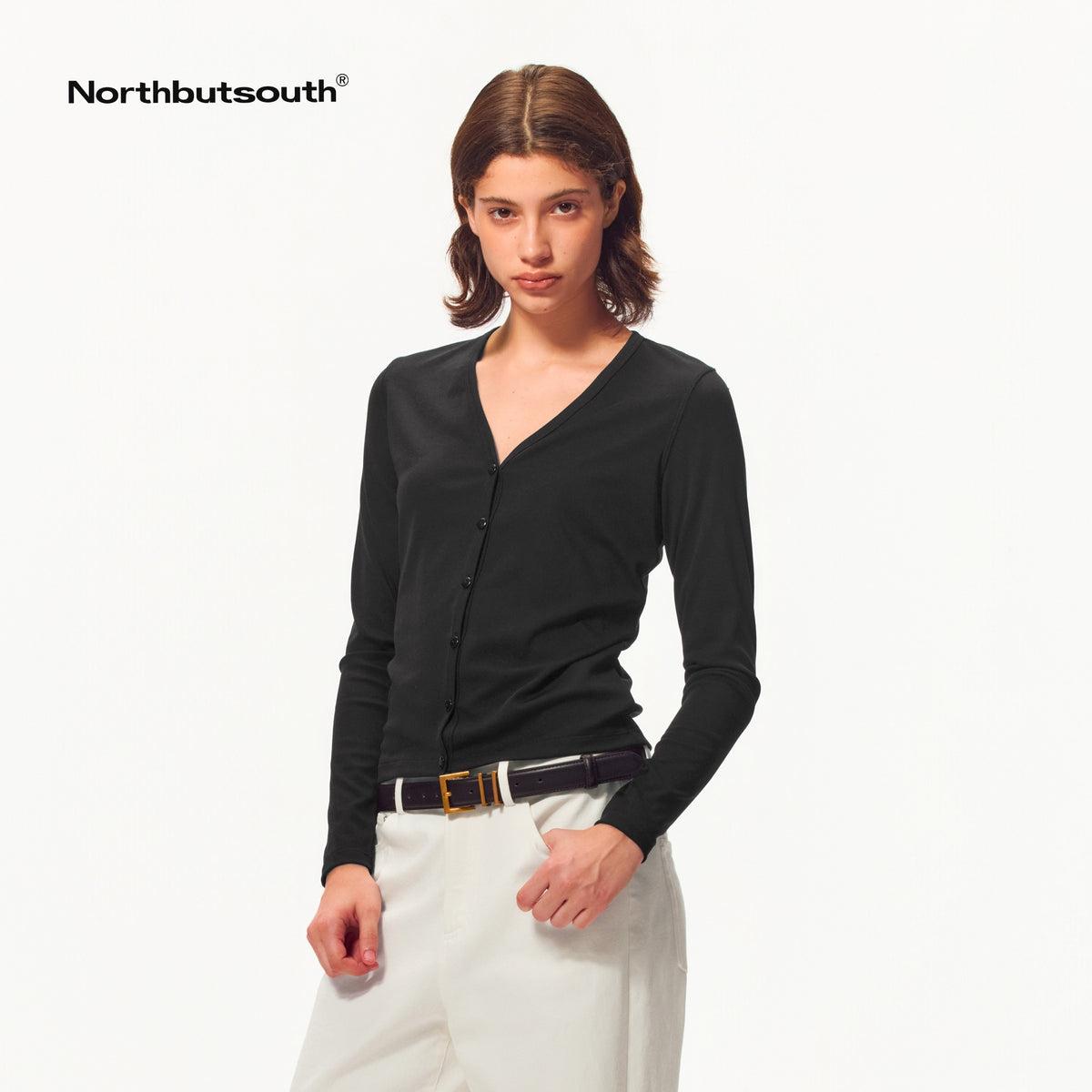 Northbutsouth_Slim_Fit_V-neck_Long_Sleeve_Button-up_Cardigans_1080864666660_MISSTT