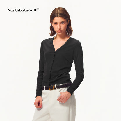 Northbutsouth_Slim_Fit_V-neck_Long_Sleeve_Button-up_Cardigans_1080864666660_MISSTT