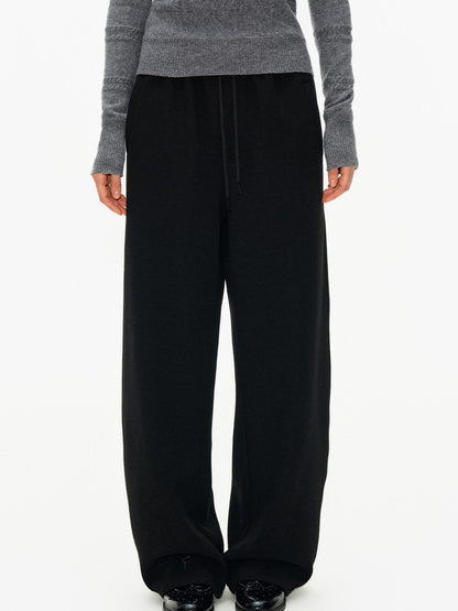 Northbutsouth Slub Texture Adjustable Waist Curved Cut Women&