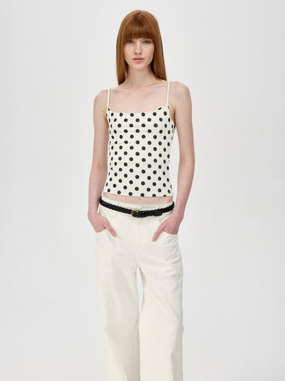 Northbutsouth Small Polka Dot Striped Textured Slim Fit Women&