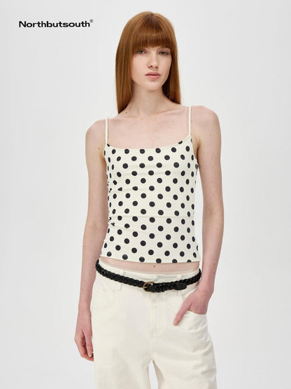 Northbutsouth Small Polka Dot Striped Textured Slim Fit Women&