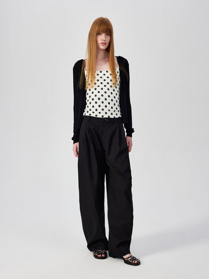 Northbutsouth Small Polka Dot Striped Textured Slim Fit Women&