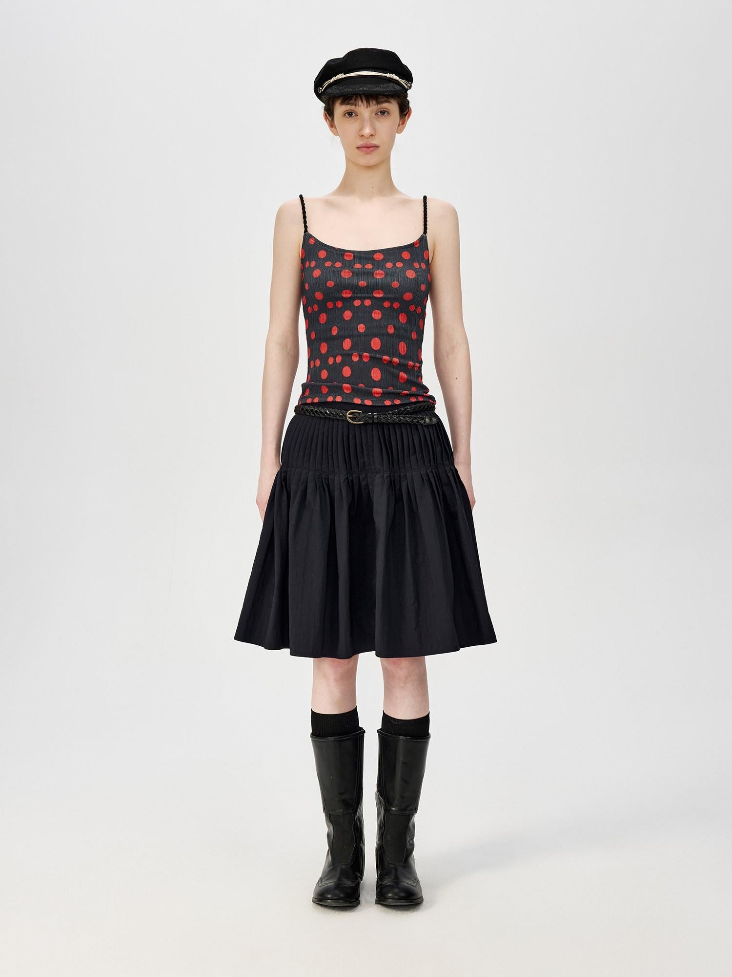 Northbutsouth Small Polka Dot Striped Textured Slim Fit Women&
