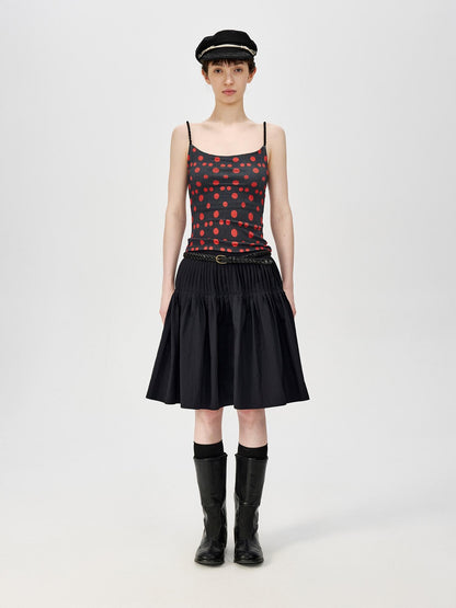 Northbutsouth Small Polka Dot Striped Textured Slim Fit Women&