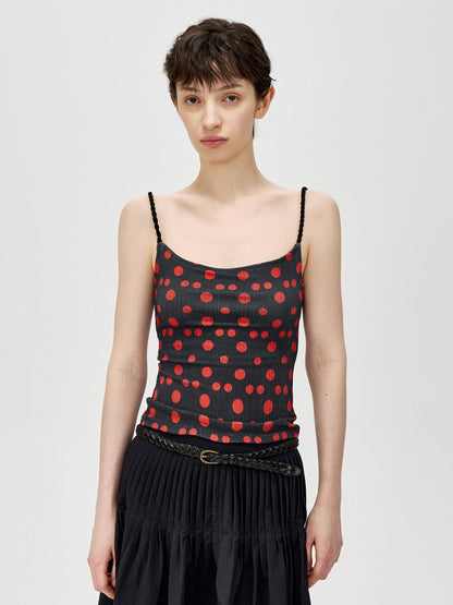 Northbutsouth Small Polka Dot Striped Textured Slim Fit Women&