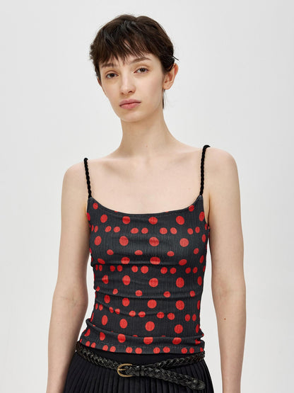 Northbutsouth Small Polka Dot Striped Textured Slim Fit Women&